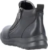 A black leather boot is shown from the side and back. Produktbild-Vorschau