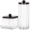 Vilde | Wattepad- & Wattestäbchen-Spender 2er Set - Acryl - Produktbild-Vorschau 3