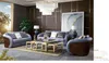 Luxus Wohnzimmer Möbel Sofagarnitur Ledersofa Couch Polster Produktbild-Vorschau 4