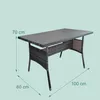 Relaxdays Gartentisch, HBT: 70 x 100 x 60 cm, wetterfest, Produktbild-Vorschau 4