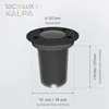 SSC-LUXon 6er Set Bodenstrahler KALPA schwarz 230V IP67 Produktbild-Vorschau 7