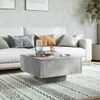 vidaXL Stolik kawowy betonowy szary 60x60x31,5 cm materiał Podgląd zdjęcia produktu 3