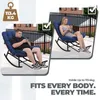 COMHOMA : grand fauteuil à bascule, large chaise longue à Voir les images du produit 7
