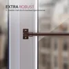 Close-up of a curtain rod bracket and rod attached to a window frame. Anteprima dell’immagine prodotto