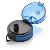 A close-up studio shot of a blue and black water bottle lid. Produktbild-Vorschau