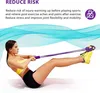 Elastický pás na cvičenie Netscroll PullStar, fialový, 24cm Náhľad obrázku produktu 8
