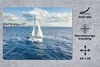 MuchoWow® Mauspad Mousepad Boot - Weiß - Meer 40x30 cm - Produktbild-Vorschau 2