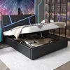 Flieks Polsterbett 90x200cm mit LED, Boxspringbett Produktbild-Vorschau 1