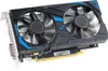 A computer graphics card with two fans. Produktbild-Vorschau