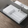 doporro Lavabo Suspendu Blanc 90cm Vasque à Poser Lave Voir les images du produit 1