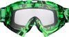 Motocross Brille hellgrün mit klarem Glas : clar Farbe: Produktbild-Vorschau 1