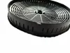 Close-up shot of a black circular carbon filter for a kitchen hood. Produktbild-Vorschau