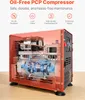 A cutaway view of an oil-free PCP compressor, highlighting its internal components and features. Produktbild-Vorschau