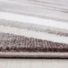 Kurzflor Teppich Wohnzimmer Braun 140x200 Rechteck Produktbild-Vorschau 4