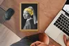 MuchoWow® Mauspad Mousepad Mädchen mit Perlenohrring - Produktbild-Vorschau 3