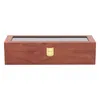 6 hodinek Dřevěné hodinky Watch Box Watch Case Vitrína Náhled obrázku produktu 8