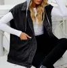 ASKSA Damen Jeansweste Kapuze aermellos Laessige Locker Produktbild-Vorschau 2