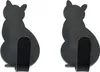 2St. Starke Klebehaken Badezimmer Metall Katze Produktbild-Vorschau 1