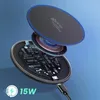 prio chargeur rapide sans fil 15W (USB C) noir Voir les images du produit 8