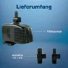 Teichpumpe 230 V – 1.500 L/H | 25 Watt | 10m Kabel | 2,5m Produktbild-Vorschau 5