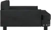 vidaXL Pelíšek pro psy černý 90x53x30 cm Velvet Náhled obrázku produktu 4