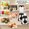 Standmixer 2000W, Edelstahl Silber, 1,5L Glasbehälter, Produktbild-Vorschau 3