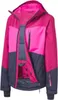 A pink and dark blue ski jacket is shown laid flat. Produktbild-Vorschau