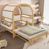 Merax ausziehbares Kinderbett 140x200cm, Schiebebett Produktbild-Vorschau 1