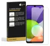 A product box for a screen protector is shown next to a smartphone with a screen protector applied. Produktbild-Vorschau