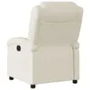 vidaXL Fauteuil relax Crème Similicuir Voir les images du produit 6