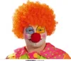 Orange Clown-Lockenperücke für Erwachsene Produktbild-Vorschau 5
