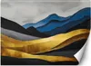Vlies fototapete Berge abstrakt glamourös gold 450x315 cm Produktbild-Vorschau 1