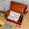Creative Deco XXL Große Rot Holztruhe Holzkiste mit Deckel Produktbild-Vorschau 7