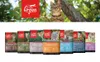 A collection of Orijen cat food bags displayed in front of a natural background with a cat and the Orijen logo. Produktbild-Vorschau
