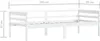 vidaXL Lit en bois massif pin blanc 90x200 cm Voir les images du produit 8