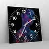 Wanduhr - Quadrat - Glasuhr - Frau Ultraviolett Glitzer - Produktbild-Vorschau 4