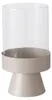 Boltze Windlicht Pallas Leuchter Eisen & Klarglas Beige Voir les images du produit 14