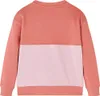 Kinder-Sweatshirt mit Farbblock Rosa 128 Produktbild-Vorschau 2