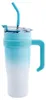 Pronett XJ5556 Termohrnek s uchem a brčkem, nerez, 1200 ml, Náhled obrázku produktu 2