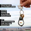 Huuraa Schlüsselanhänger Tulpen Blüte Metall mit Kunstleder Produktbild-Vorschau 2
