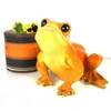 DECO-PLANT Frosch XXL in orange-gelb ca. 18 cm H | Produktbild-Vorschau 2