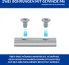Nutenstein Airlineschienen Fitting 4 Stück Stahl verzinkt Produktbild-Vorschau 4