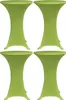 The Living Store Stretch-Tischhussen 4 Stk. 70 cm Grün Produktbild-Vorschau 1
