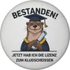 Otter mit Doktorhut Magnet - Bestanden Lizenz zum Produktbild-Vorschau 1