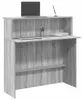 vidaXL Recepční pult Grey Sonoma 100x50x103,5 cm Materiál Náhled obrázku produktu 2