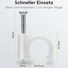 goobay clip per cavo bianco 10 mm (100 pezzi) Anteprima dell’immagine prodotto 16