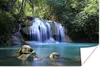MuchoWow® Poster Felsen unter den Wasserfällen des Produktbild-Vorschau 1