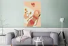 MuchoWow® Poster Frauen - Hut - Pantoffeln - Strand 80x120 Produktbild-Vorschau 5