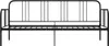 vidaXL Rám rozkladacej pohovky čierny kovový 90x200 cm Náhľad obrázku produktu 2