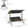 Outsunny Hollywoodschaukel mit Couchtische, 3-Sitzer Produktbild-Vorschau 3